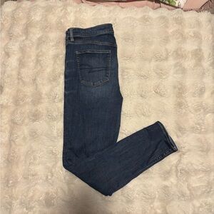 American Eagle Outfitters Next Level High Rise Jegging Dark Blue Skinny